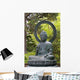 A Japanese statue of the Seated Buddha. Wall Mural