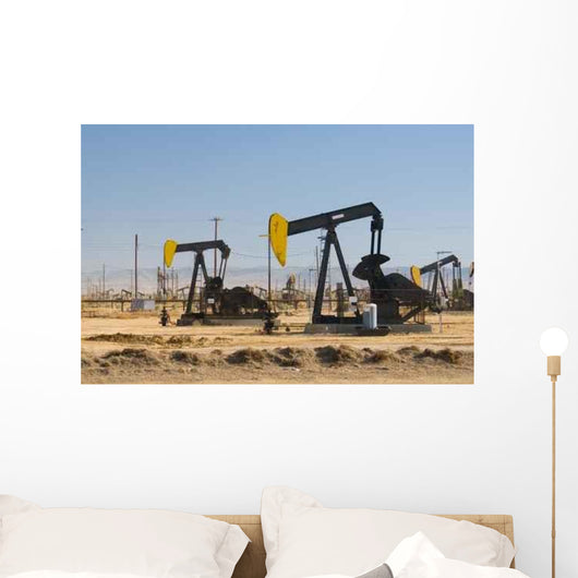 Oil Field California's Central Wall Decal