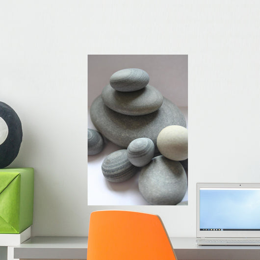 Stacked Zen Stones Wall Decal
