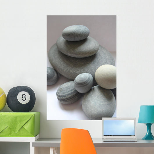 Stacked Zen Stones Wall Decal