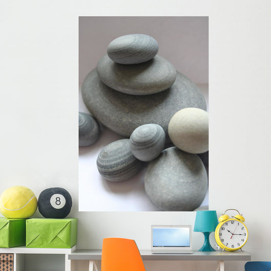 Stacked Zen Stones Wall Decal
