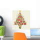 Plant ornamental christmas tree Wall Decal