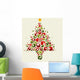 Plant ornamental christmas tree Wall Decal