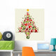 Plant ornamental christmas tree Wall Decal