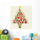 Plant ornamental christmas tree Wall Decal