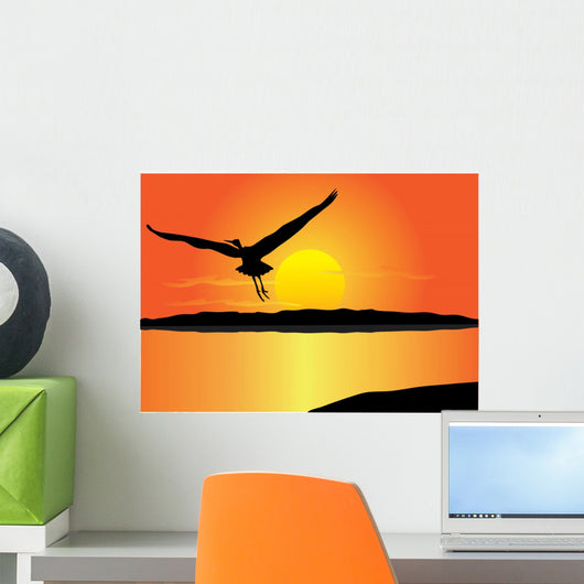 Vector Flying Bird Wall Mural