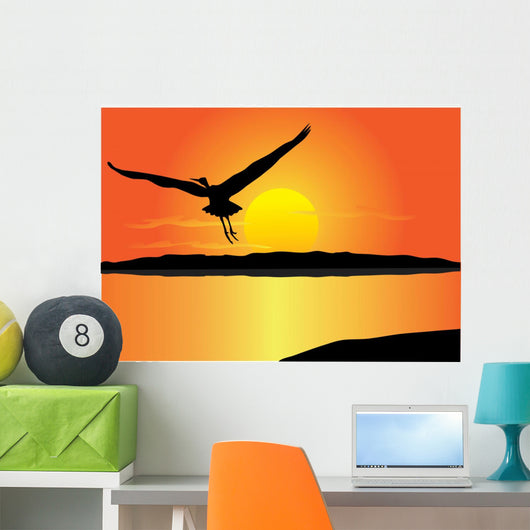 Vector Flying Bird Wall Mural