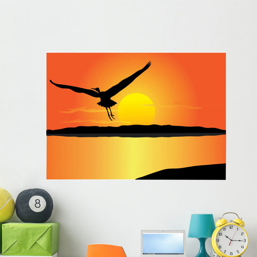 Vector Flying Bird Wall Mural