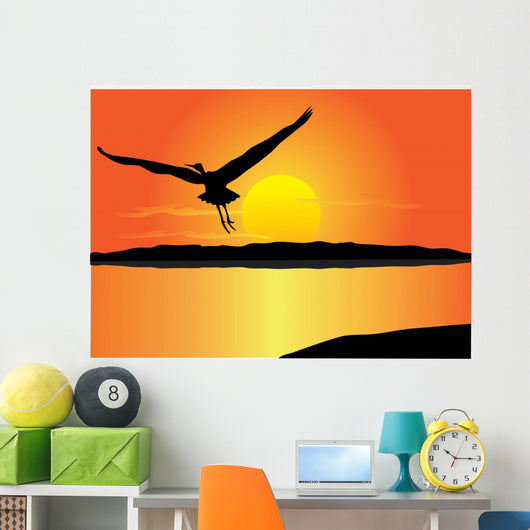 Vector Flying Bird Wall Mural