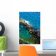 Woman Bathes Natural Pool Wall Decal