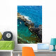 Woman Bathes Natural Pool Wall Decal