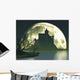 Halloween Illustration Spooky Castle Wall Mural