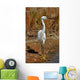 Portrait White Egret Marsh Wall Mural