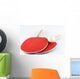 Table-tennis bats and ball Wall Decal