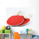 Table-tennis bats and ball Wall Decal