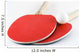 Table-tennis bats and ball Wall Decal