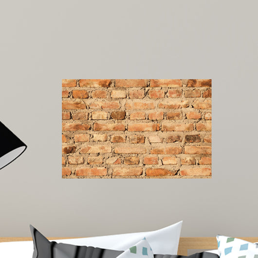 Old and Crumbling Brick Wall - Wall Decal