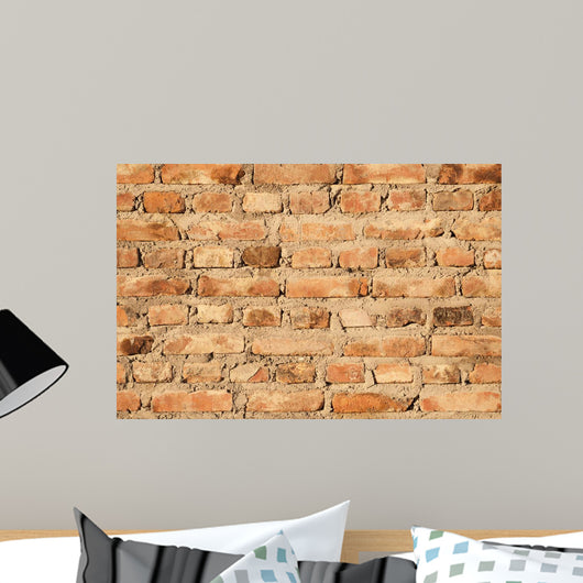 Old and Crumbling Brick Wall - Wall Decal