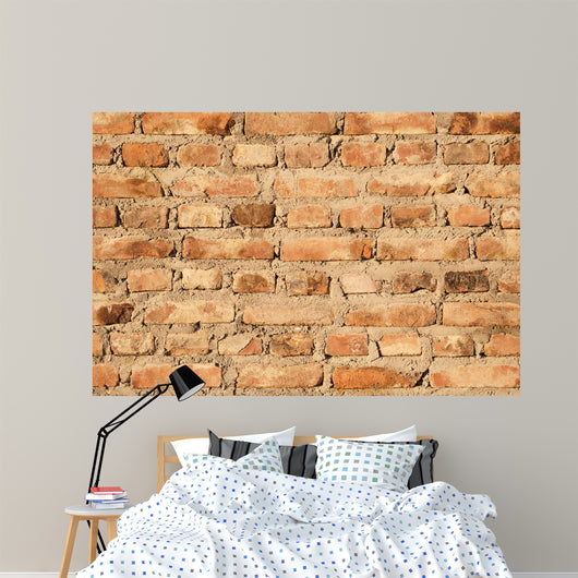 Old and Crumbling Brick Wall - Wall Decal
