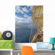 Tall ship under sails in the sea Wall Mural