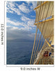 Tall ship under sails in the sea Wall Mural