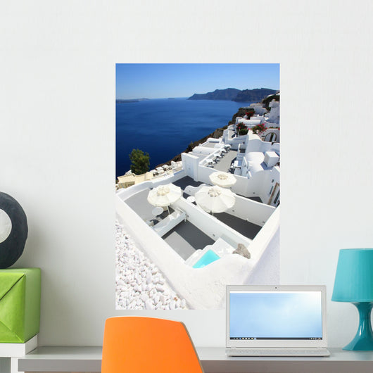 Santorion Terraces Wall Mural