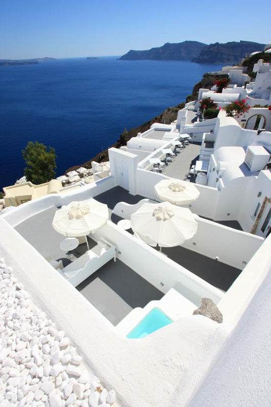 Santorion Terraces Wall Mural