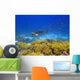 Underwater Landscape and Sea Turtle Wall Decal