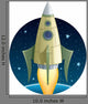 Rocket Space Wall Decal
