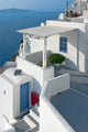 Patio Santorini Greece Wall Mural