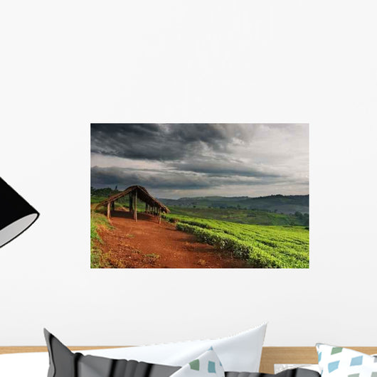 Tea Plantation Uganda Wall Decal