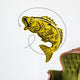 Yellow fish Wall Decal