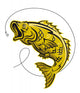 Yellow fish Wall Decal