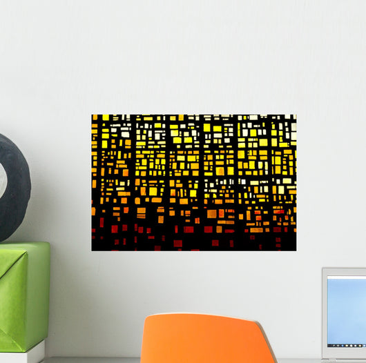 Stained Glass Texture Wall Decal