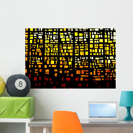 Stained Glass Texture Wall Decal