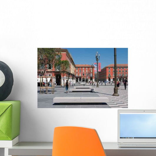 Place Massena Nice France Sidewalk Wall Decal