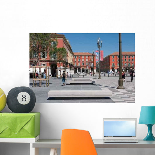 Place Massena Nice France Sidewalk Wall Decal
