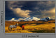 Sunset Mountain Landscape with Horses Wall Decal