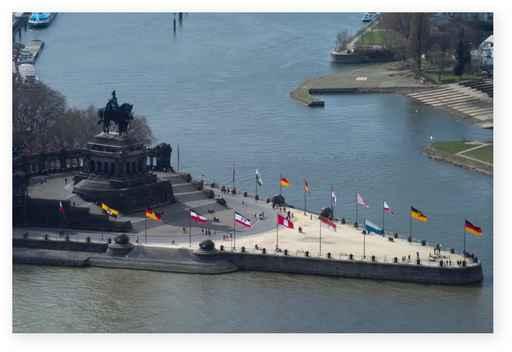 Das Deutsche Eck Koblenz Wall Decal