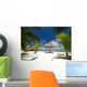 Tropical Beach Resort with Wall Decal