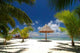 Tropical Beach Resort with Wall Decal