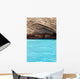 Turquoise Sea and Rocks Wall Decal