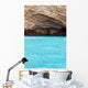 Turquoise Sea and Rocks Wall Decal