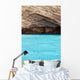 Turquoise Sea and Rocks Wall Decal