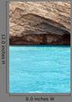 Turquoise Sea and Rocks Wall Decal