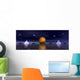 Abstract CG Rendered Water and Planet Landscape Wall Decal