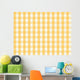 Checkered Yellow Seamless Wall Decal