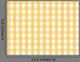 Checkered Yellow Seamless Wall Decal