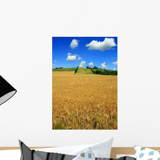 Summer Field Landscape - Vertical Wall Decal