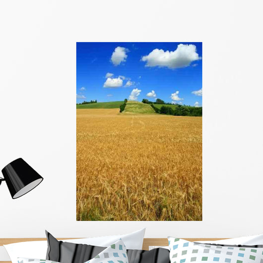 Summer Field Landscape - Vertical Wall Decal